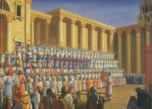 כריכת מחזור המקדש לחג הפסח. הוצאת מכון המקדש-כרטא-כנה. ירושלים תשנ"ז